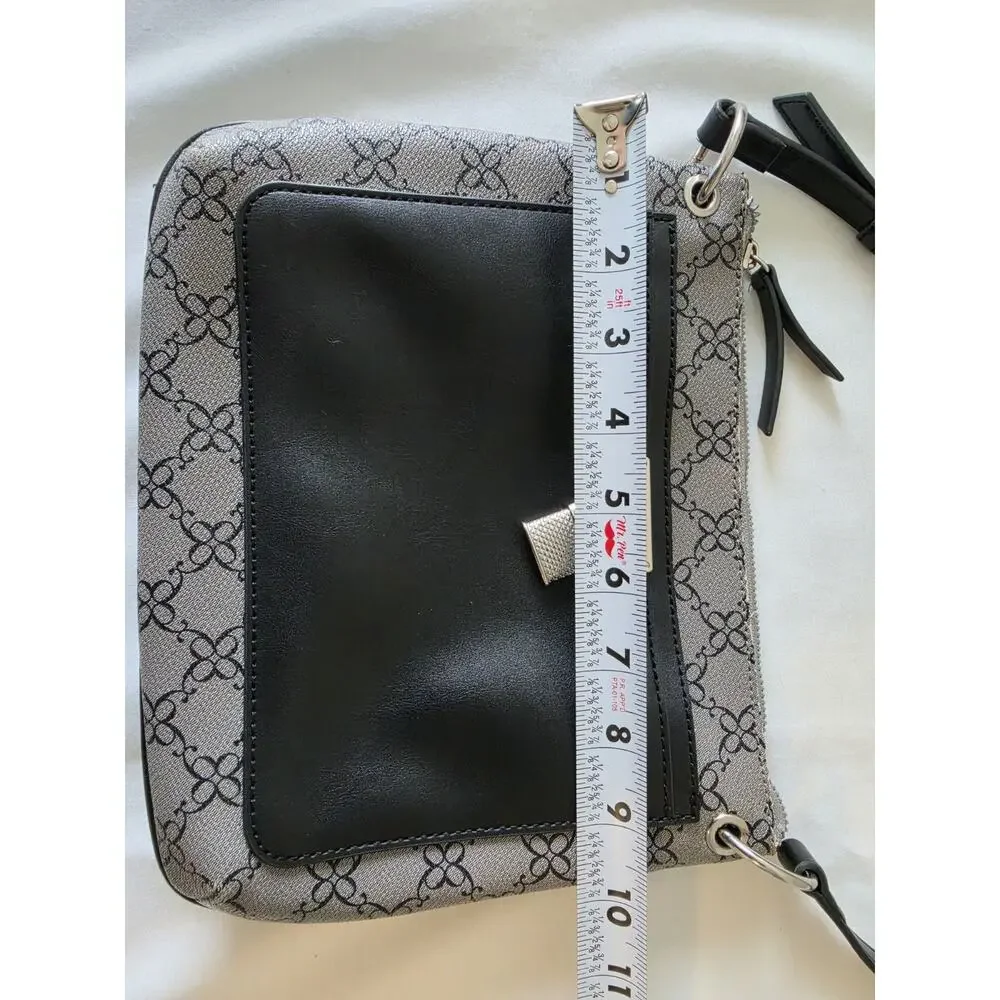 Nine West Josey Swing Crossbody Bag In Black And Gray